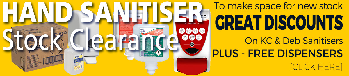 Great CLEARANCE offers on Hand Sanitisers - FREE DISPENSERS